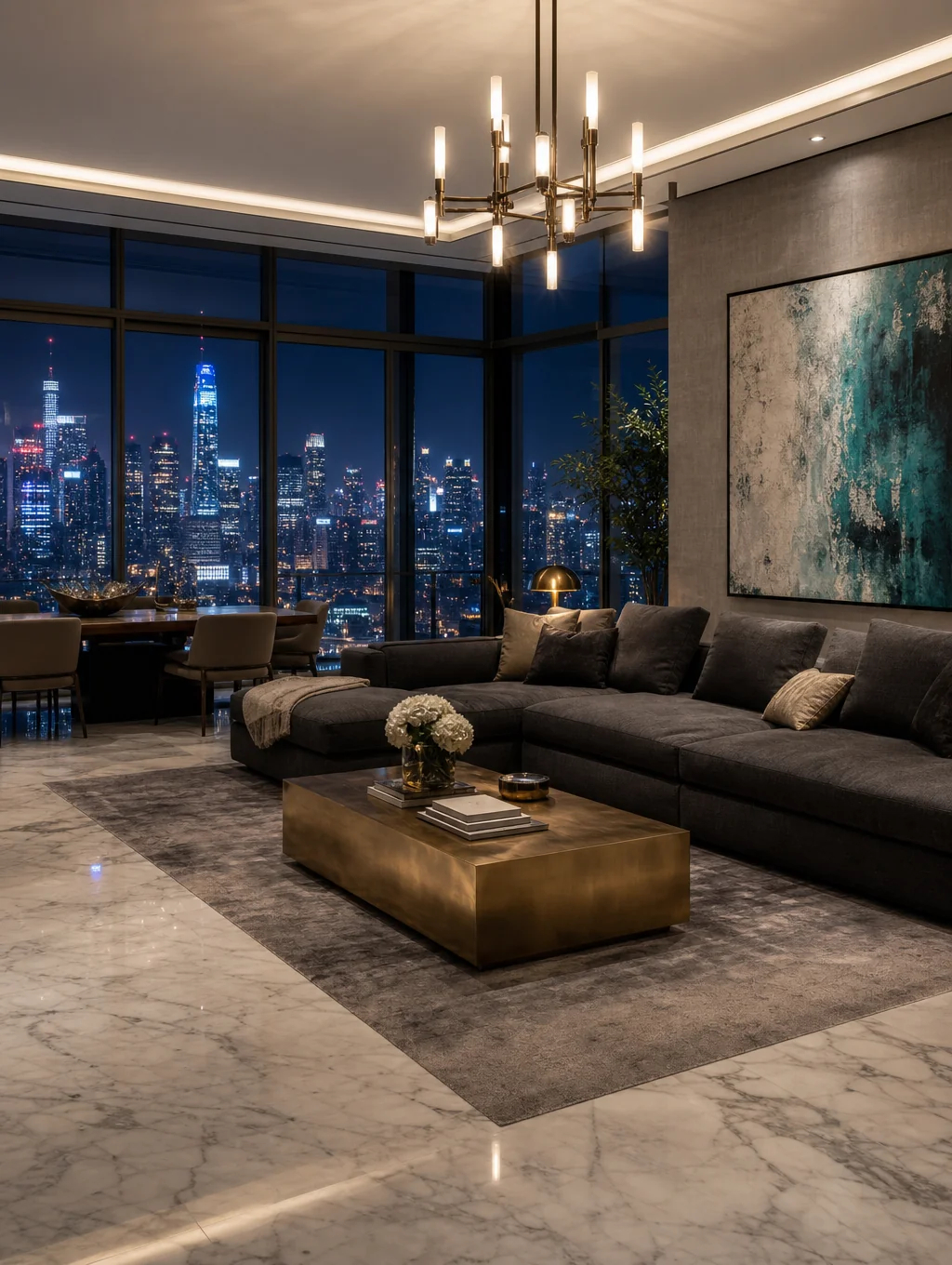 Elegant interior of a private luxury residence